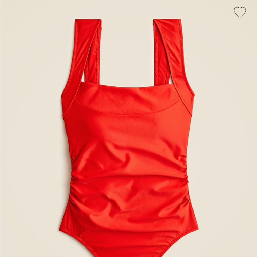 J. Crew Nia Square Neck Ruched One Piece SOLD OUT NWT never worn!